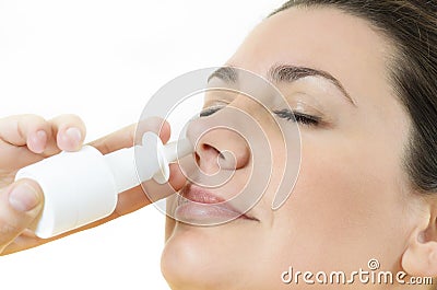 Nasal Spray Stock Photo