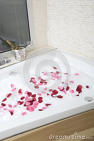 A relaxing bath Stock Photo