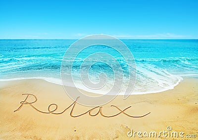 Relaxing Beach Stock Photo