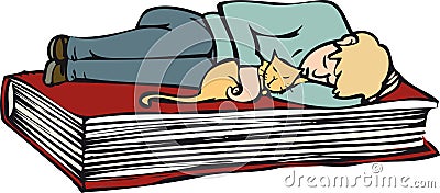 Relaxing book Vector Illustration