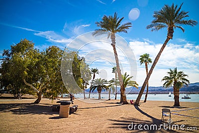 A breathtaking view at Lake Havasu, Arizona Editorial Stock Photo