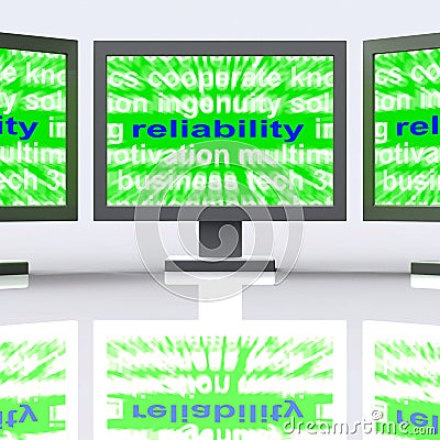 Reliability Monitors Means Honest Trustworthy And Dependable Stock Photo