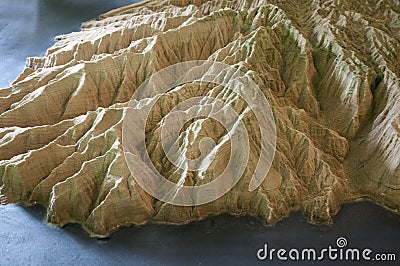 Relief map Stock Photo