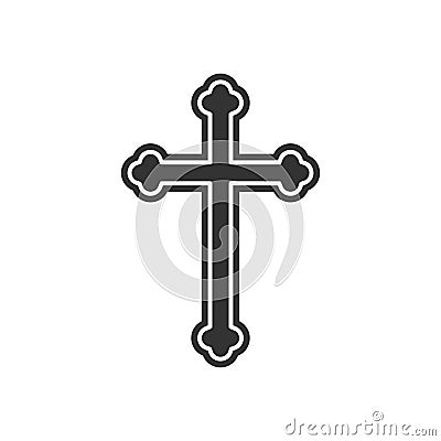Religion cross icon Vector Illustration