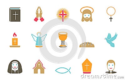 Religion icon set Vector Illustration