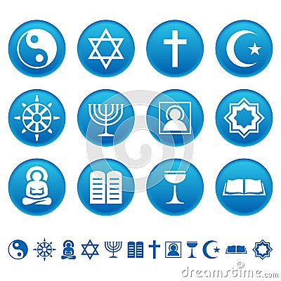 Religion icons Vector Illustration