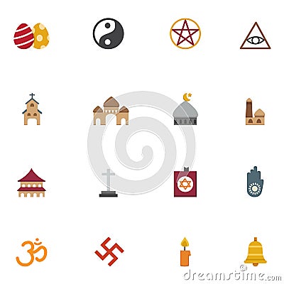 Religion icons Stock Photo