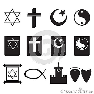 Religion icons Vector Illustration