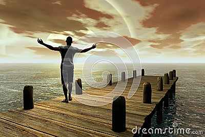 Religion methaphorical concept Stock Photo