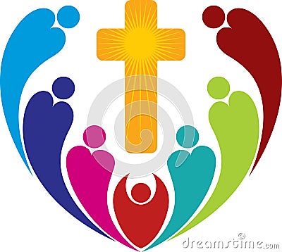 Religion people logo Vector Illustration