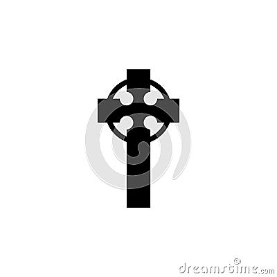 Religion symbol, Celtic cross icon. Element of religion symbol illustration. Signs and symbols icon can be used for web, logo, Vector Illustration