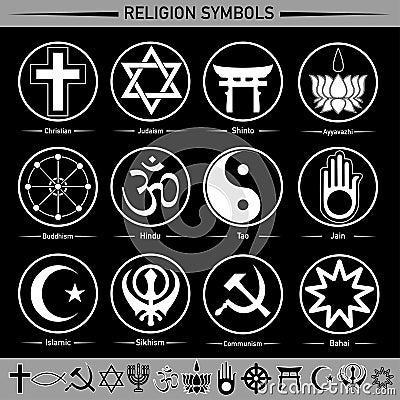 Religion Symbols Stock Vector - Image: 58216117