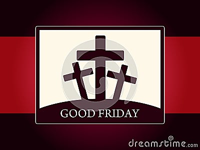 Religious background for good friday. Vector Illustration