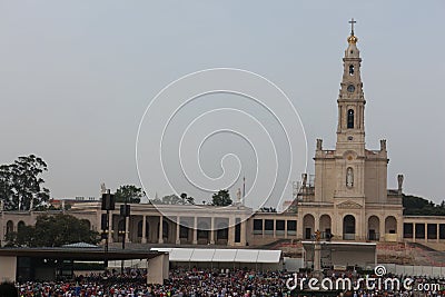 Religious celebrations of May 13, 2015 in the Sanctuary of Fatima - Portugal Editorial Stock Photo