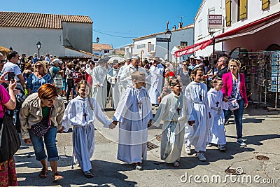 Religious feast in honor of the Holy Maries Editorial Stock Photo