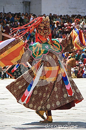 Religious festival - Thimphu - Bhutan Stock Photo