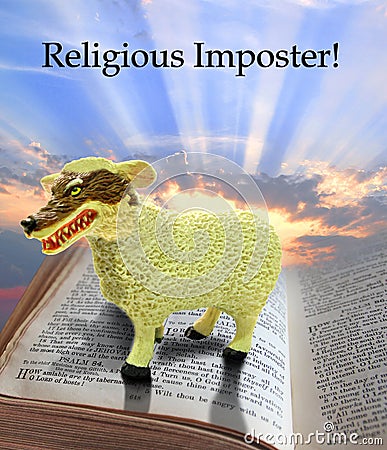 Religious imposter Stock Photo