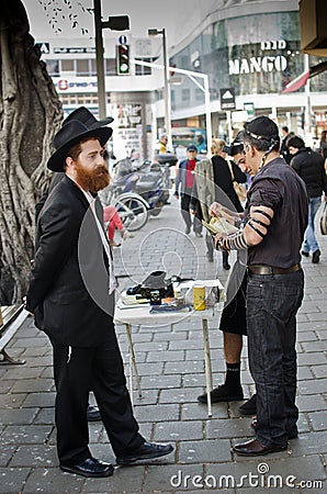 Religious Jewish people in Israel Editorial Stock Photo