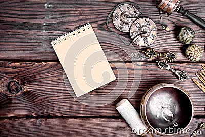 Religious musical objects for rituals and meditations Stock Photo