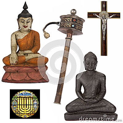 Religious Objects for Cutout - Isolated Stock Photo