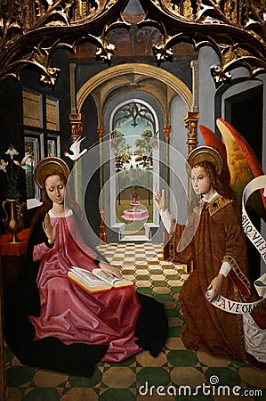 Religious Painting at the Museum Editorial Stock Photo