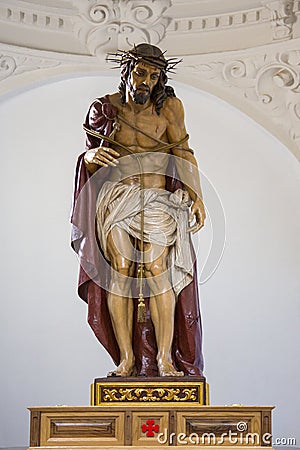 Religious statue of Jesus Christ - Cuenca - Spain Editorial Stock Photo