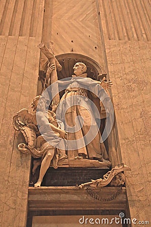 Religious statue Vatican Rome Italy Stock Photo