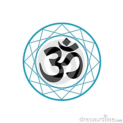 Religious Symbol of Hinduism Vector Illustration