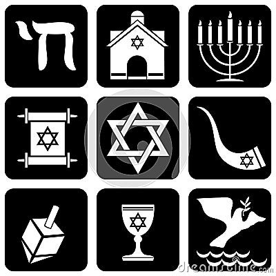 Religious symbols Vector Illustration