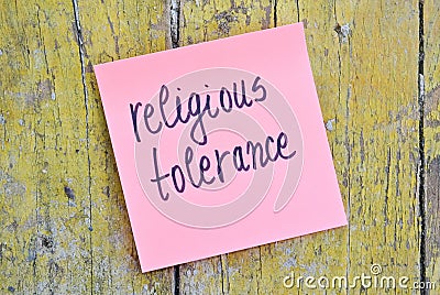 Religious tolerance Stock Photo