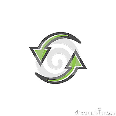 Reload refresh icon graphic design template vector Vector Illustration