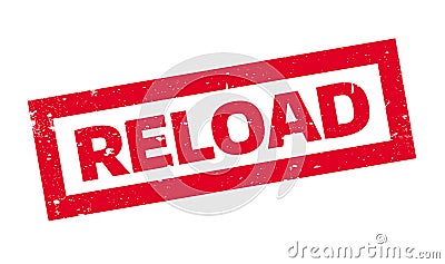 Reload rubber stamp Vector Illustration