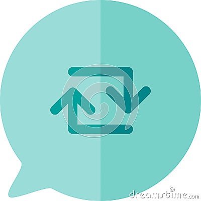 Reloading internet website page button icon vector Vector Illustration