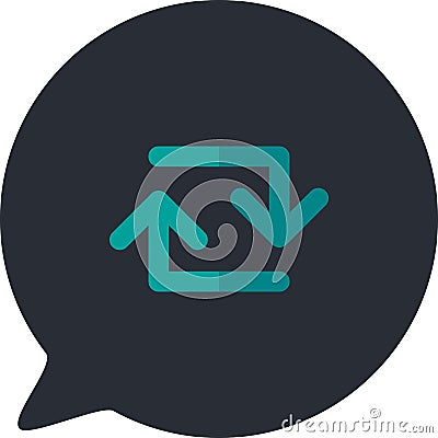 Reloading internet website page button icon vector Vector Illustration