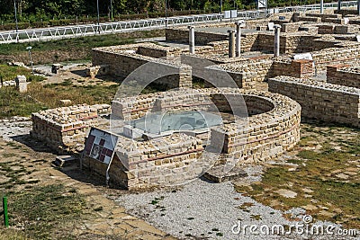 Remains of ancient roman castle Novae, Bulgaria Stock Photo