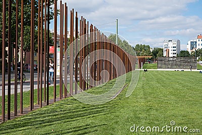 Remains of the Berlin Wall / Berlin Wall memorial Editorial Stock Photo