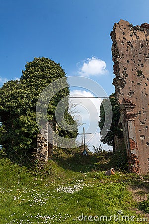 Remains of the church of san martino Stock Photo