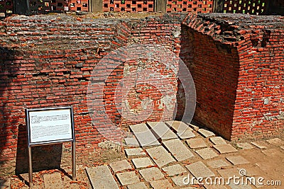 The remains of Fort Provintia, Tainan City, Taiwan Stock Photo