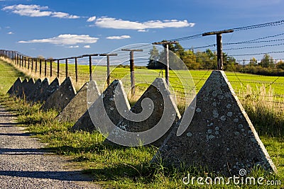 Remains of iron curtain Stock Photo