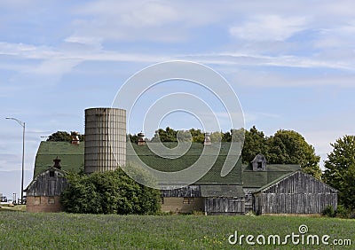 Remains of a Kane County Family Farm Editorial Stock Photo