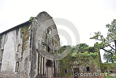 remains of old church at vasai, maharashtra Stock Photo