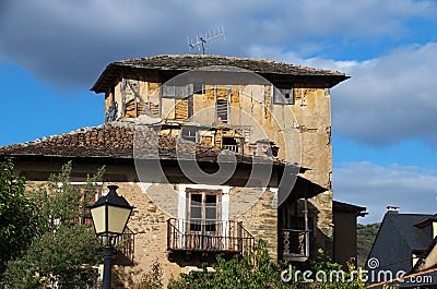 Remains of an old house Stock Photo