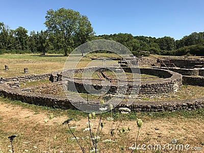 Roman Baths near Tonnerre, Yonne, France Stock Photo