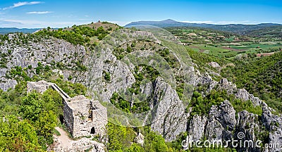 Soko Grad medieval fortress near the city of Sokobanja in Eastern Serbia Stock Photo