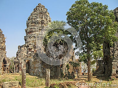 Wat Banan near Battambang, Cambodia Stock Photo