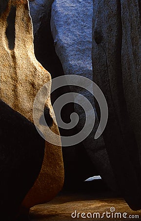 Remarkable cave of Remarkable Rocks Stock Photo