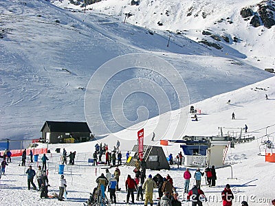 The Remarkables Winter Fun Editorial Stock Photo