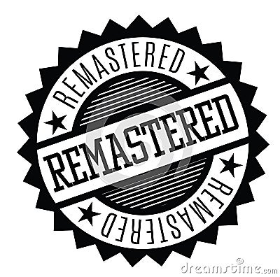 Remastered stamp in turkish Vector Illustration