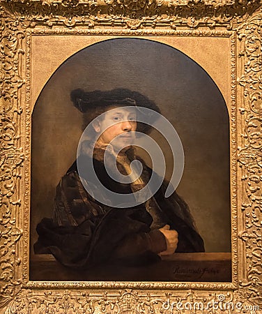 Rembrandt Van Rijn, self Portrait Editorial Stock Photo