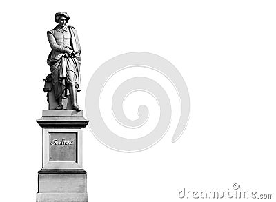 Rembrant van Rijn monument, Amsterdam Stock Photo